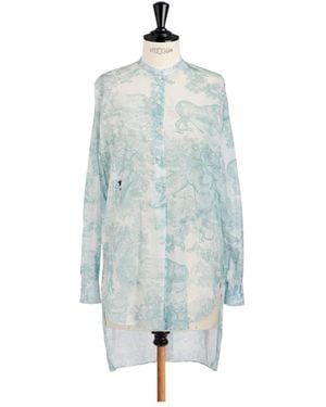 Dior Iviera Long Blouse - Blue