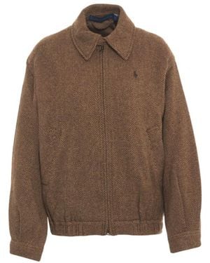 Polo Ralph Lauren Logo Embroidered Patterned Jacket - Brown