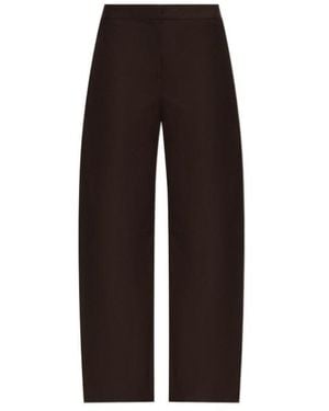 Samsøe & Samsøe Saroko Wide-Leg Trousers - Brown
