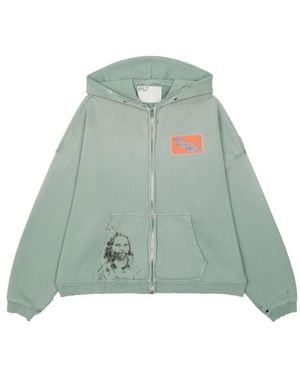 Paly Hollywood Alta Cienega Zip-Up Hoodie - Green