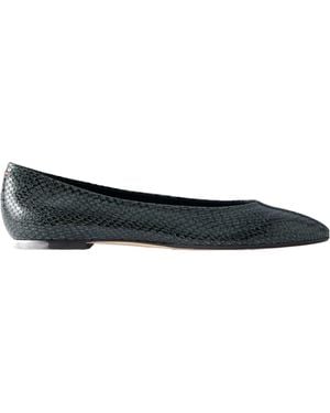 Aeyde Opentoe Flat Shoes - Black