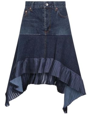 Sacai Asymmetric Denim Skirt - Blue