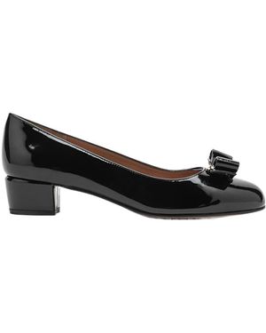 Ferragamo Bow Tie Ballet Shoes - Black