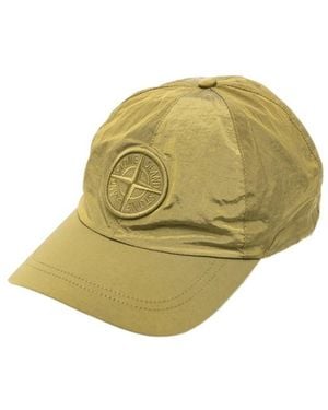Stone Island Compass Baseball Cap - White