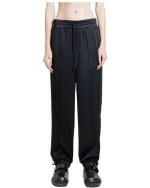 Jil Sander Mid-Rise Drawstring Trousers - Black