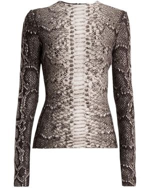 Gabriela Hearst Crew Neck Long-Sleeved Jumper - Brown