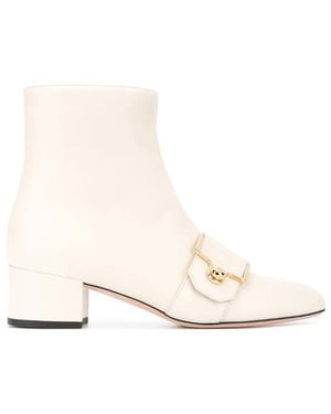 Bally Buckle Detail Ankle Boots - Natural