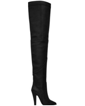 Saint Laurent Kensington Over-The-Knee Boots - Black