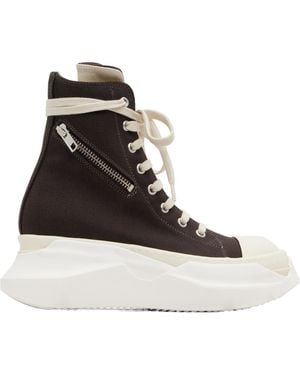 Rick Owens Concordians Cargo Abstract Sneaks High-Top Sneaks - Black