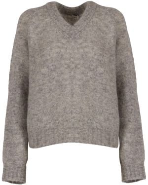 Aspesi V-Neck Sweater - Gray