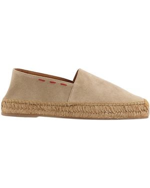 Kiton Square-Toe Slip-On Espadrilles - Natural