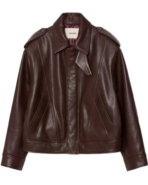Zadig & Voltaire Kimo Concealed Fastened Jacket - Brown