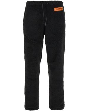 Heron Preston Logo-Patch Elasticated Waistband Pants - Black