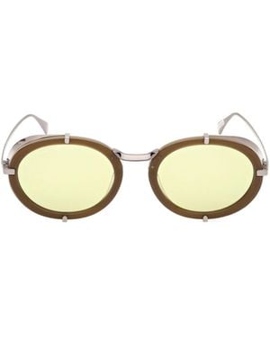 Max Mara Oval Frame Sunglasses - Metallic