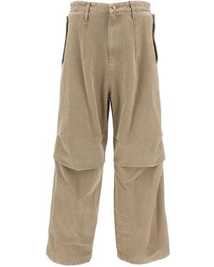 WOOYOUNGMI Belted Straight-Leg Trousers - Natural