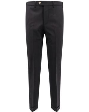 Pt Pantaloni Press-Crease Trousers - Black