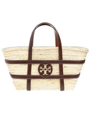 Tory Burch Ella Straw Basket Bag - Metallic
