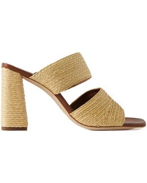 STAUD Skylar High-Heeled Sandals - Metallic