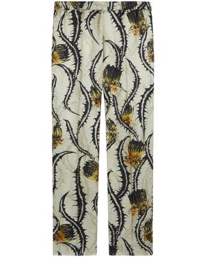 Dries Van Noten Floral-Print Straight-Leg Trousers - Multicolour