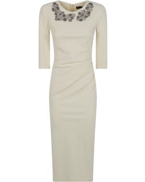 La Petite Robe Di Chiara Boni 'Shire' Rca Midi Zip Dress - Natural