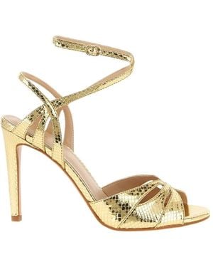 Twinset Tejus Strappy Heeled Sandals - Metallic