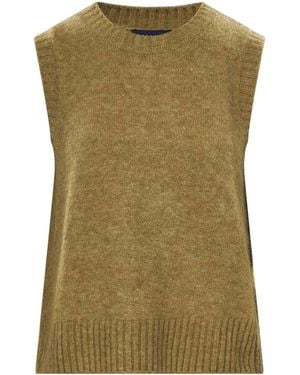 Soeur Ribbed Knit Vest - Green