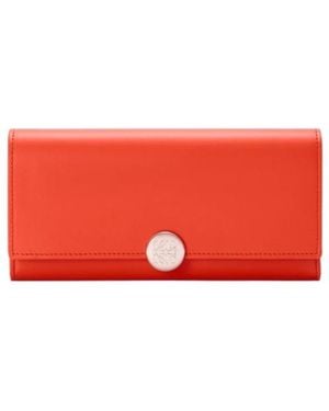 Loewe Pebble Continental Wallet - Red