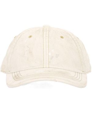 Acne Studios Baseball Cap With Curved Brim - White
