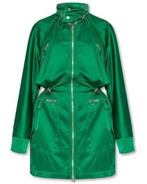 Bottega Veneta Drawstring Mini Dress - Green