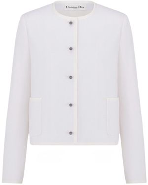 Dior Cropped Jacket - White