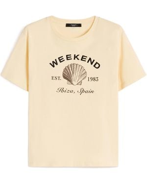 Weekend by Maxmara Print T-Shirt - Natural