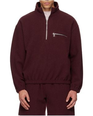 Rier Wool Fleece Sweatshirt - Red