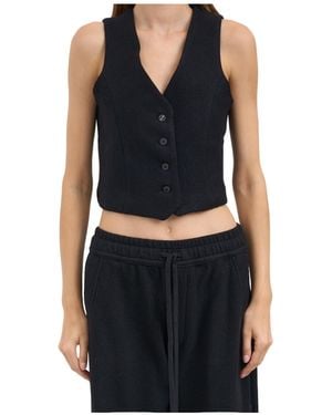 Thom Krom Logo Vest - Black