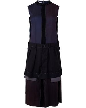 Maison Margiela Striped Strapless Maxi Dress - Blue