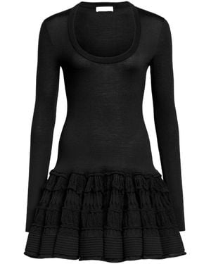 Alaïa Alaïa Crinoline Knit Mini Dress - Black