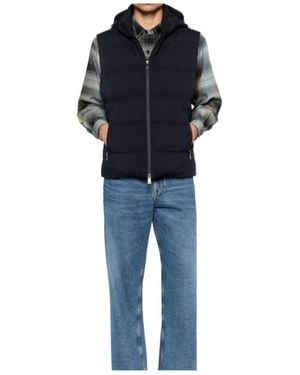 Paul & Shark Zip-Fastening Hooded Gilet - Blue