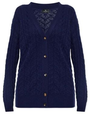 Etro Long-Sleeve Knit Top - Blue