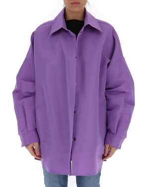 Valentino Oversized Shirt Jacket - Purple