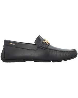 Bally Logo Loafers - Grey