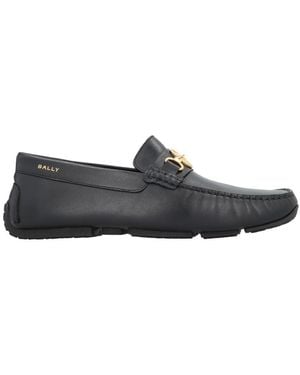 Bally Logo Loafers - Grey