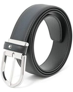 Montblanc Horseshoe Buckle Belt - Grey