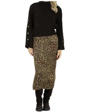 Twinset Printed Skirt - Black