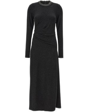 Brunello Cucinelli Monile-Detailed Maxi Dress - Black