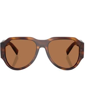 Dolce & Gabbana Eyewear Geometric Frame Sunglasses - Brown