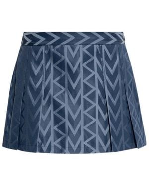 MICHAEL Michael Kors Pleated Mini Skirt - Blue