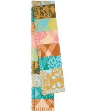 Dries Van Noten Long Wool Scarf - White