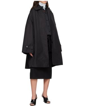 TOTEME Drawstring-Waist Midi Skirt - Black