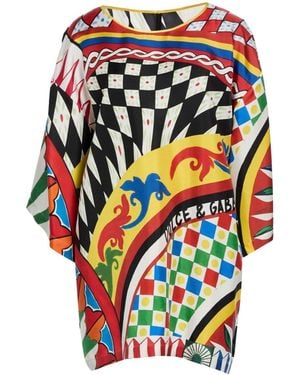 Dolce & Gabbana Multi-coloured Twill Top - Yellow