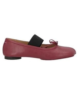 MM6 by Maison Margiela Minimalist Mary Jane Shoes - Purple