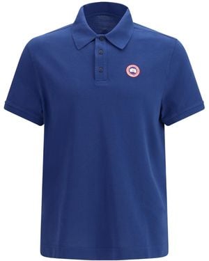 Canada Goose Beckley Logo Patch Polo Shirt - Blue